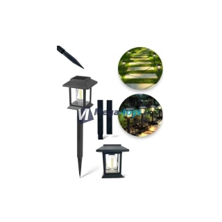 Solárna záhradná lampa 39,5cm - teplá biela Lucerna