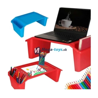 Cestovný stolík do auta pre deti s úložným priestorom z plastu
