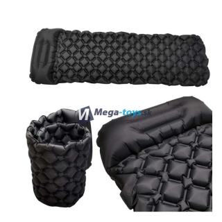 Cestovný nafukovací matrac / matrac do auta 190 x 60 cm čierny