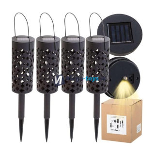 Solárna záhradná lampa / lampáš 4ks 40 cm
