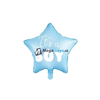 Fóliový balón „Je to KLUK “ hviezda modrá 48 cm