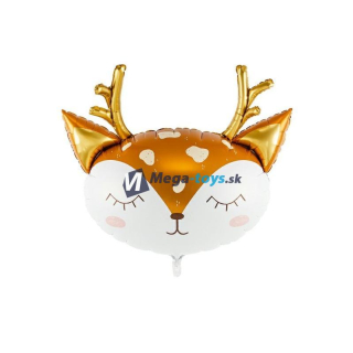 Fóliová balón hlava Jelen 73 x 64 cm