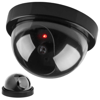 Atrapa bezpečnostnej kamery CCTV dome s LED – falošný dohľad pre domov aj firmu