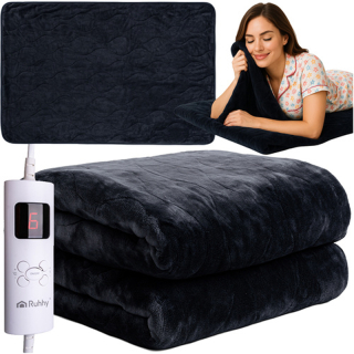 Elektrická deka 180 × 130 cm – čierna