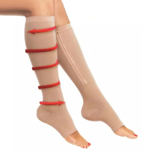 Kompresný pančuchy Zip Sox - telové